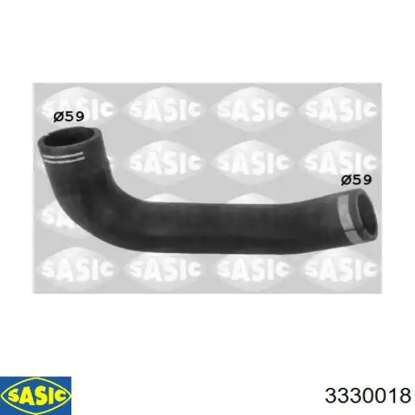 3330018 Sasic tubo flexible de aire de sobrealimentación inferior izquierdo