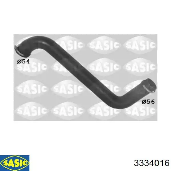 3334016 Sasic tubo flexible de aire de sobrealimentación derecho