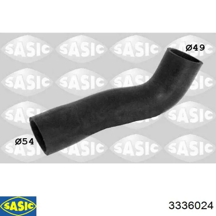 3336024 Sasic tubo flexible de aire de sobrealimentación inferior izquierdo