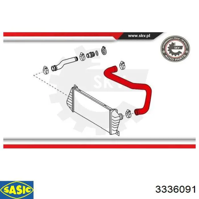 Tubo intercooler 170677 Febi