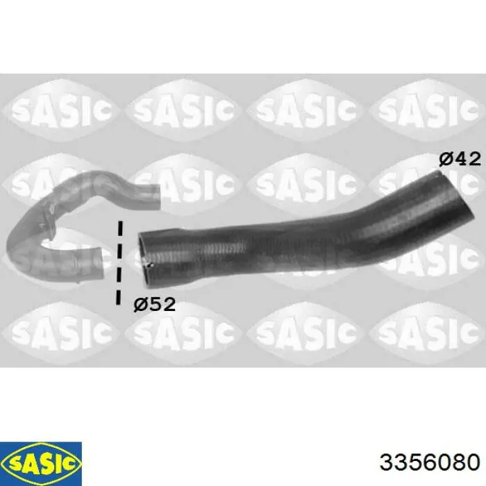 3356080 Sasic tubo flexible de aire de sobrealimentación superior izquierdo