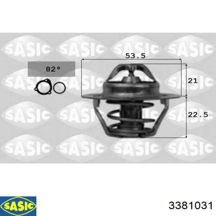 3381031 Sasic termostato, refrigerante