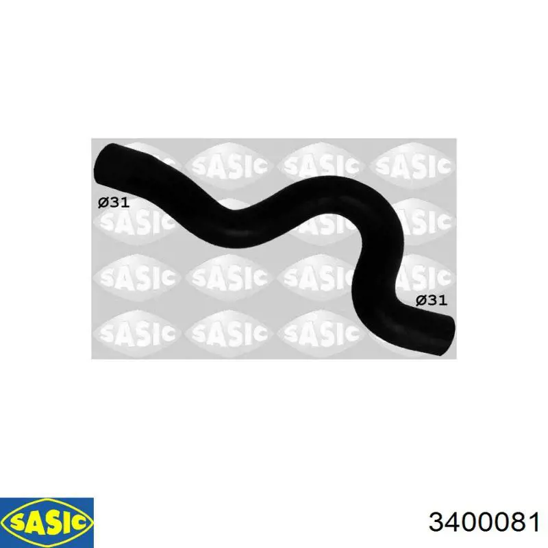3400081 Sasic tubería de radiador arriba