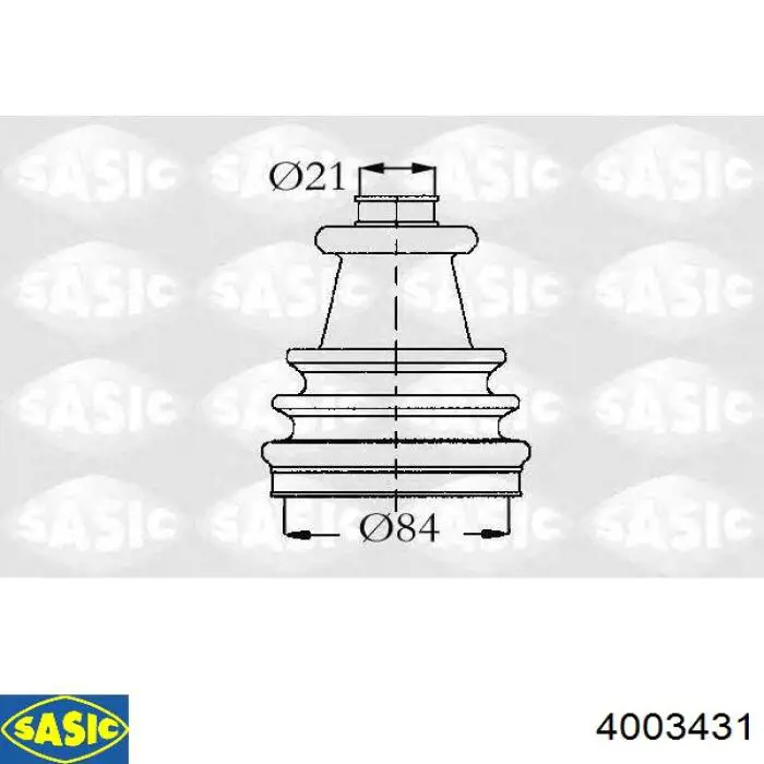 4003431 Sasic fuelle, árbol de transmisión delantero exterior