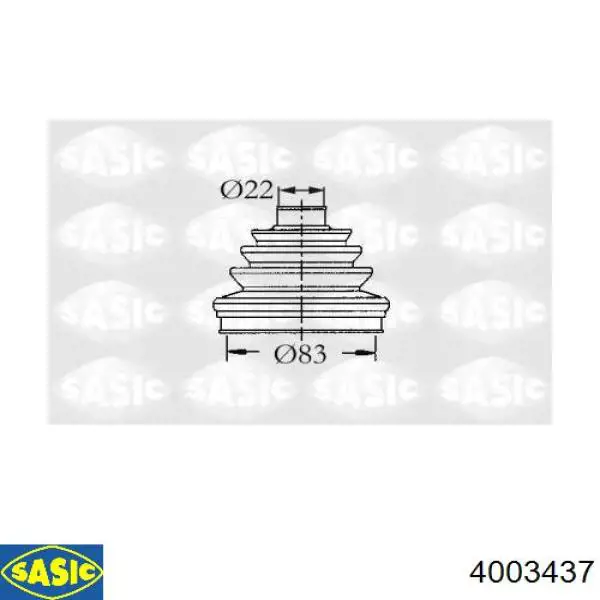 Fuelle semieje delantero exterior Renault (RVI) 7701202093