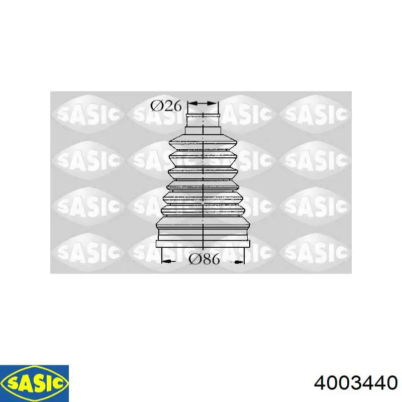 854025805 Triscan Fuelle transmisión delantero exterior
