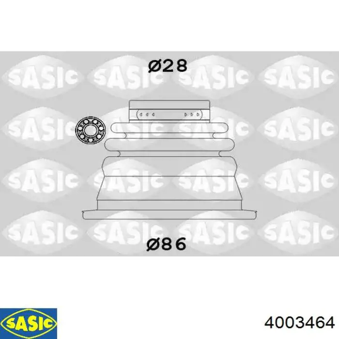 Comprar 4003464 Sasic Fuelle, junta homocinética interna izquierda del semieje delantero