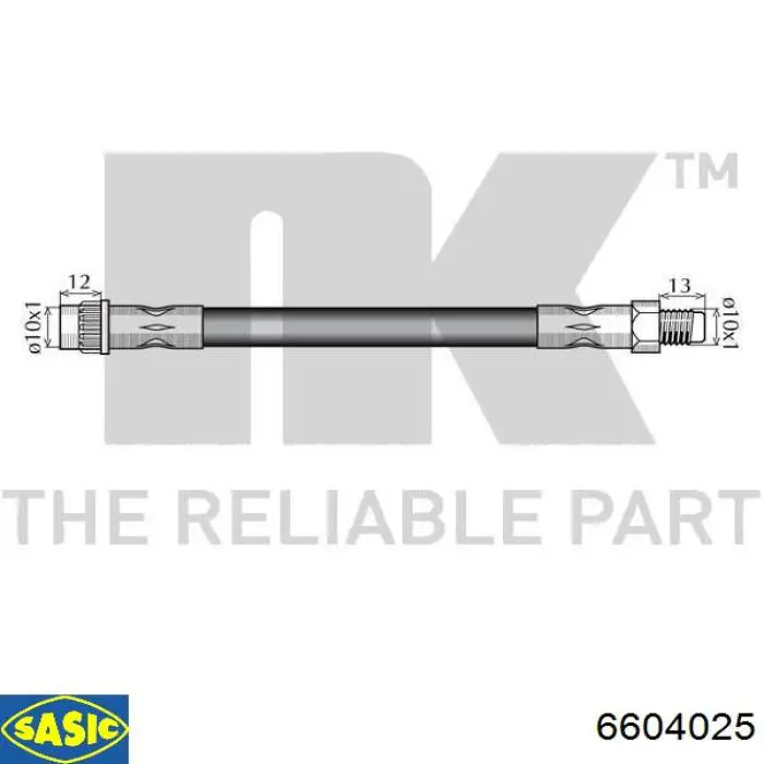 Latiguillo de freno delantero Renault Master 3 FV, JV