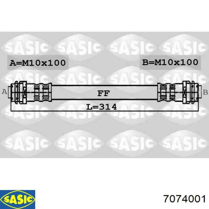 Bomba de dirección 7074001 Sasic