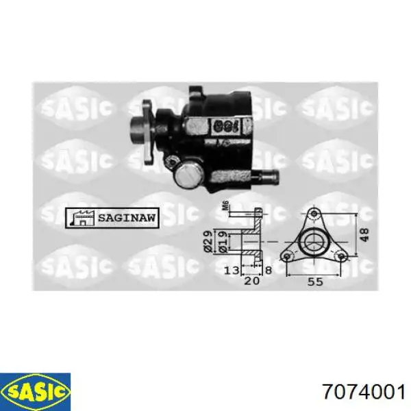 Comprar 7074001 Sasic Bomba servodireccion