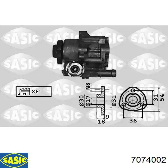 Comprar 7074002 Sasic Bomba servodireccion