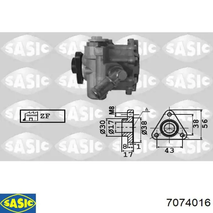 Bomba de dirección asistida Renault Laguna 3 (BT0)