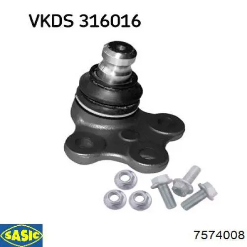 Rótula de suspensión inferior izquierda Sasic 7574008 precio, desde 14,19 EUR