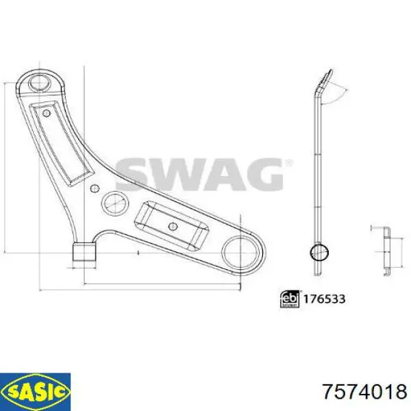 Comprar 7574018 Sasic Rótula inferior de suspensión