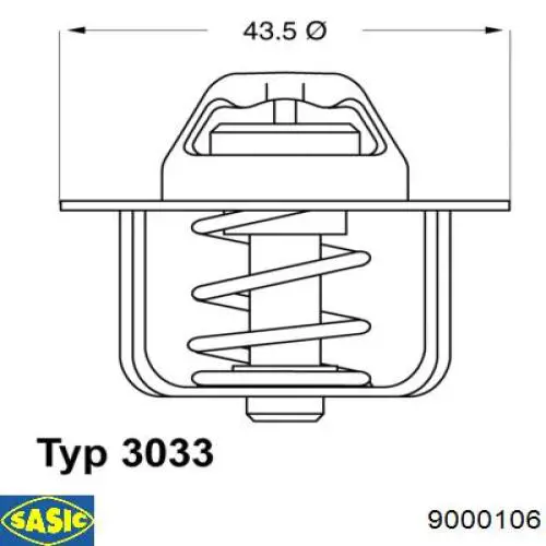 9000106 Sasic termostato, refrigerante