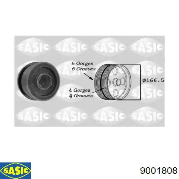 Polea dámper Sasic 9001808