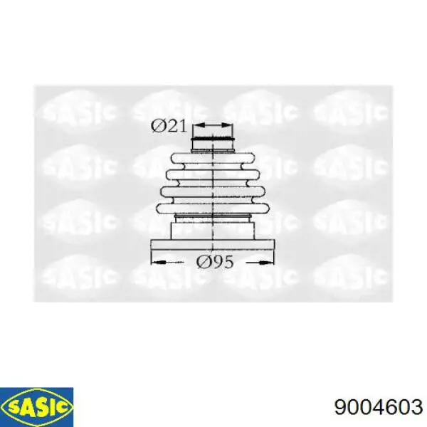 9004603 Sasic fuelle, árbol de transmisión delantero interior