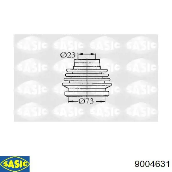 Fuelle, semieje delantero interior Fast FT28408K