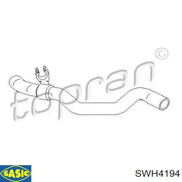 SWH4194 Sasic tubería de radiador arriba
