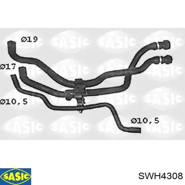 Comprar SWH4308 Sasic Manguera doble del radiador de la calefacción