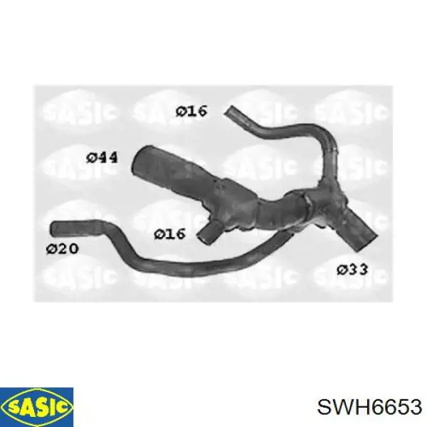 Manguera inferior del radiador Sasic SWH6653 precio, desde 40,41 EUR