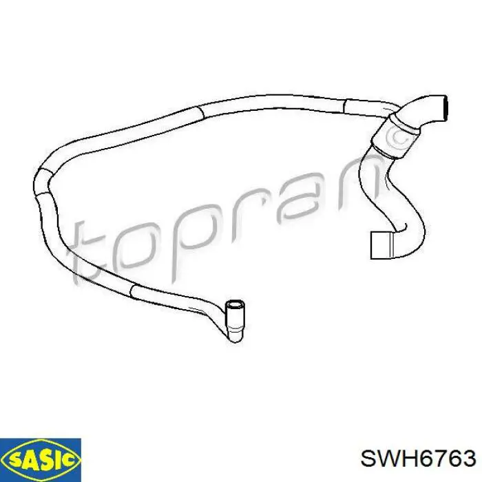 SWH6763 Sasic manguera refrigerante para radiador inferiora