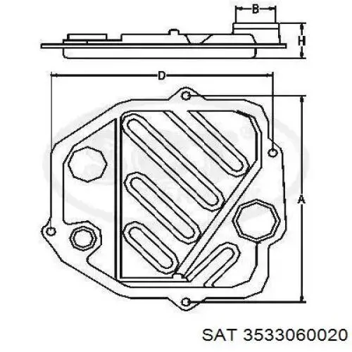 3533060020 SAT filtro hidráulico, transmisión automática