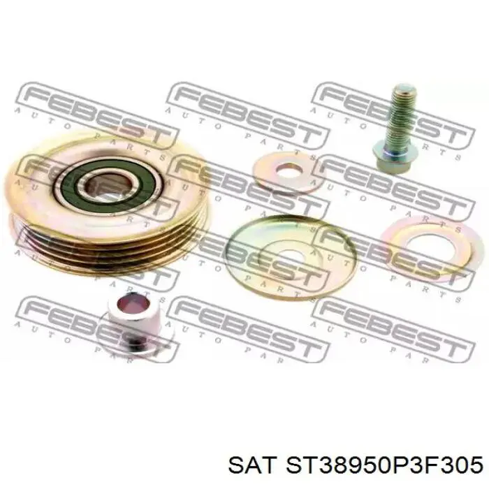 ST38950P3F305 SAT rodillo, correa trapecial poli v