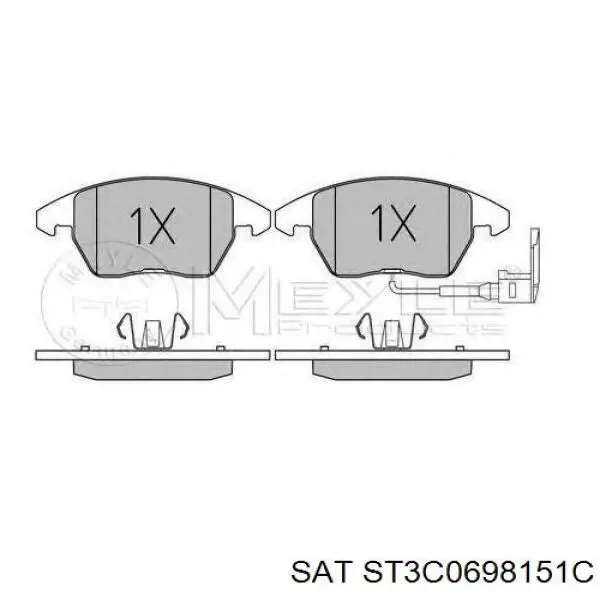 Pastillas de freno delanteras Seat Leon 2 1P1