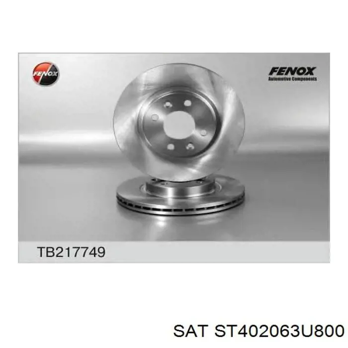 Freno de disco delantero Nissan Versa E12X