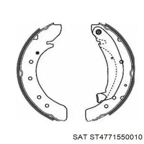 st4771550010 SAT pasador guía, pinza del freno delantera, inferior