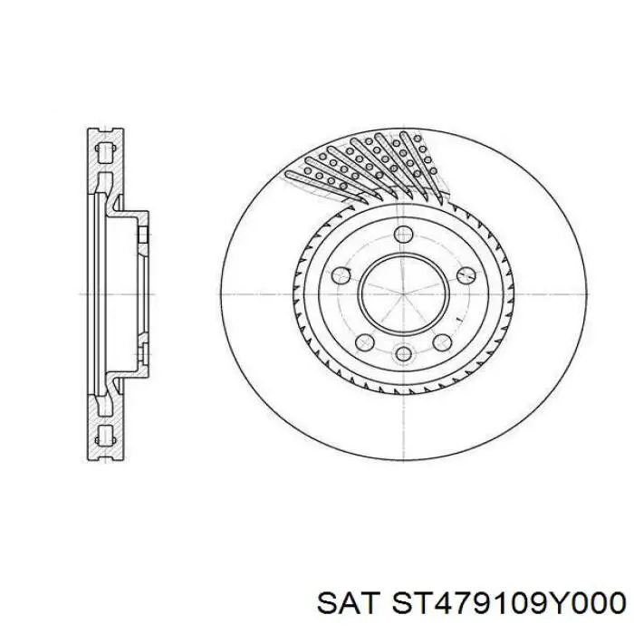 ST479109Y000 SAT sensor abs delantero derecho