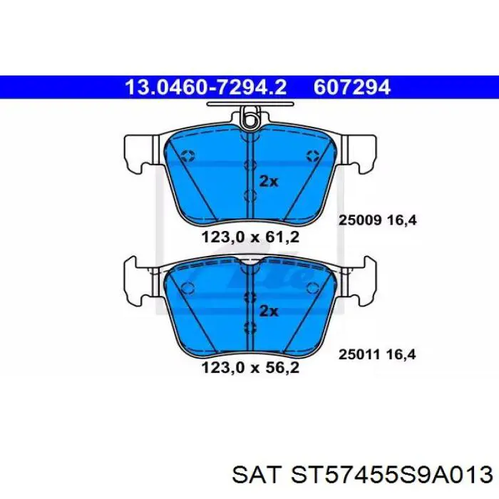 ST57455S9A013 SAT sensor abs delantero izquierdo