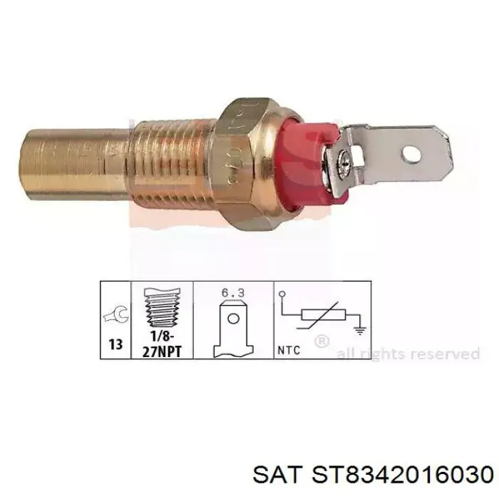 ST8342016030 SAT sensor de temperatura del refrigerante