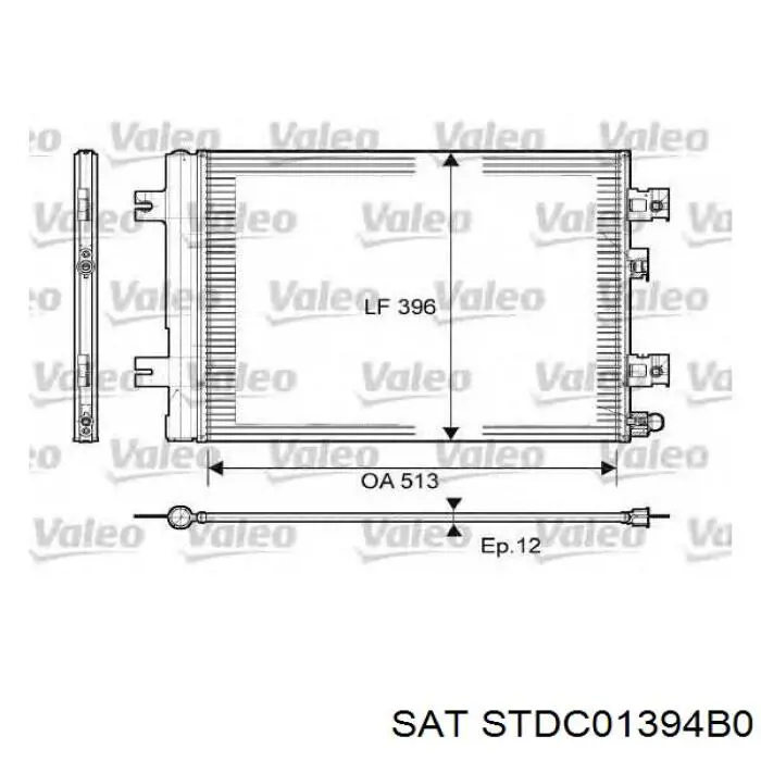 STDC01394B0 SAT condensador aire acondicionado