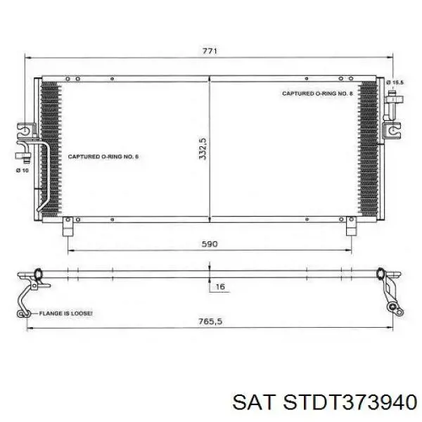 STDT373940 SAT condensador aire acondicionado