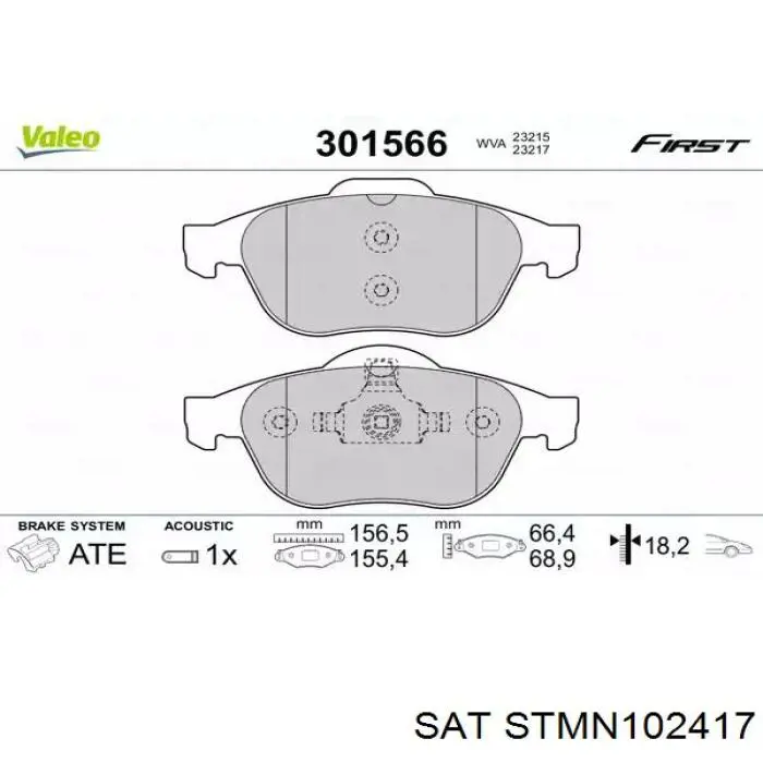 STMN102417 SAT cable de freno de mano trasero derecho