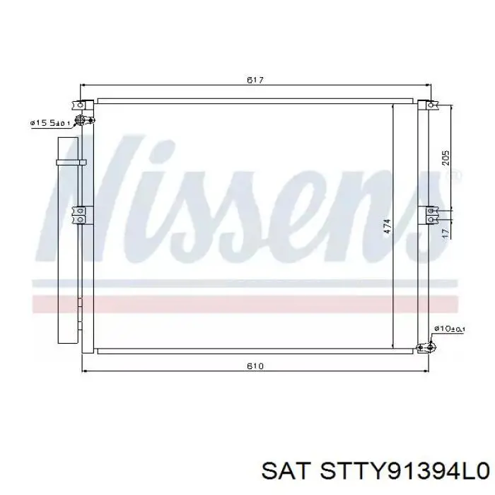 STTY91394L0 SAT condensador aire acondicionado