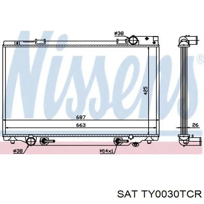 1640076170 Toyota radiador refrigeración del motor