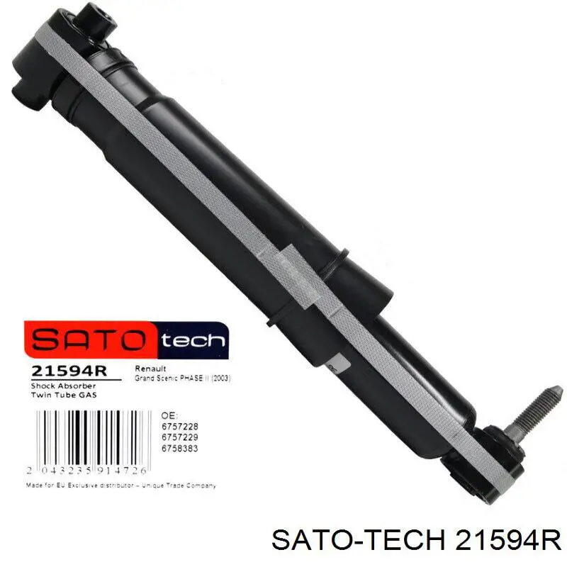 21594R Sato Tech amortiguador trasero