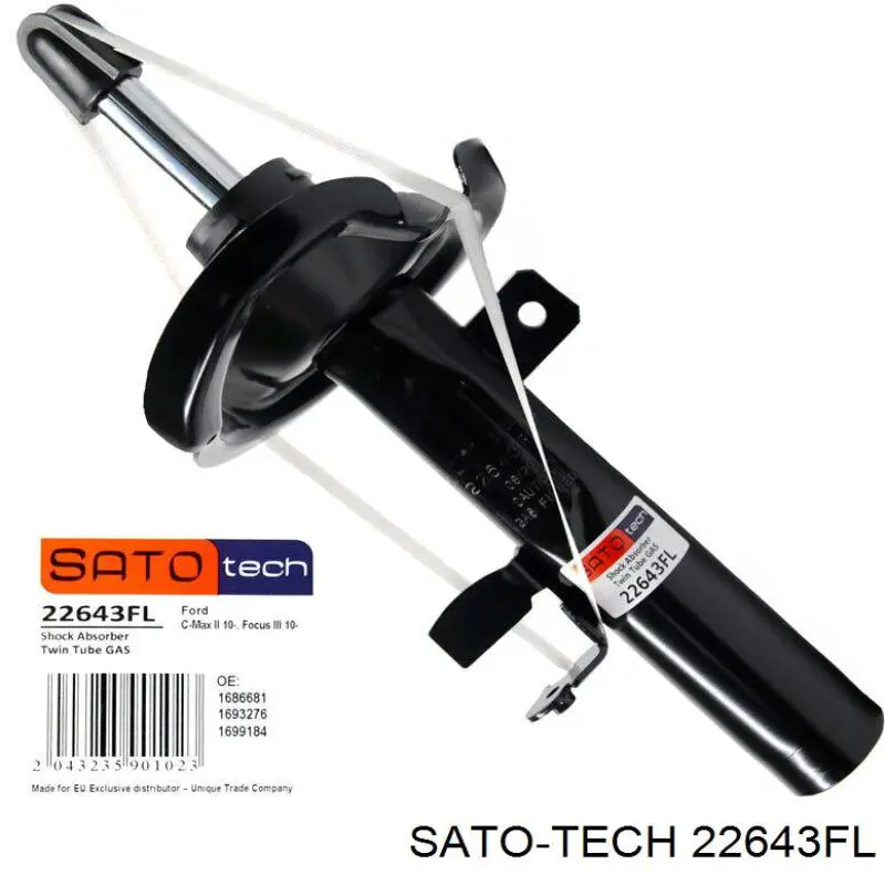 22643FL Sato Tech amortiguador delantero izquierdo