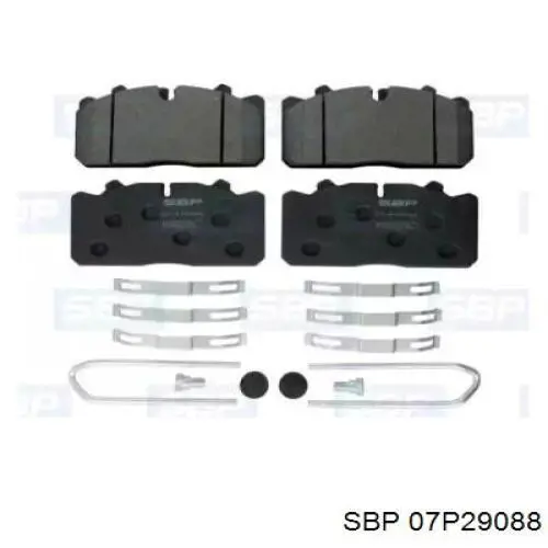 Pastillas freno delanteras SBP 07P29088 precio, desde 48,58 EUR