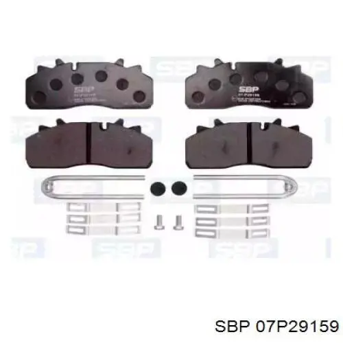 Comprar 07P29159 SBP Pastillas delanteras de freno