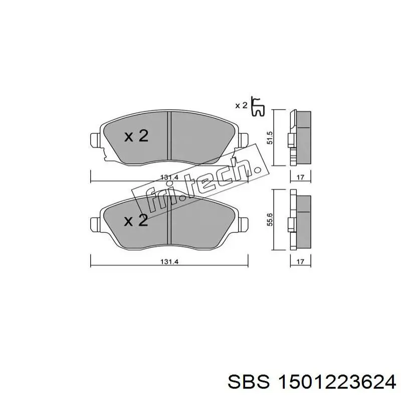 Pastillas de freno delanteras Opel Corsa F08, F68