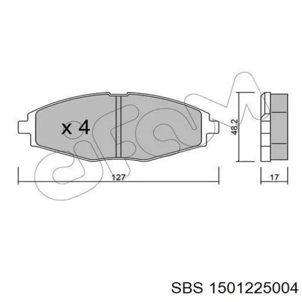 Pastillas de freno delanteras Chevrolet Spark (Matiz) M200, M250