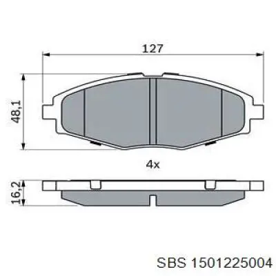 Pastillas de freno delanteras Chevrolet Spark (Matiz) M200, M250