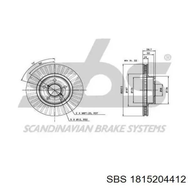 Freno de disco delantero Subaru Impreza 1 GC