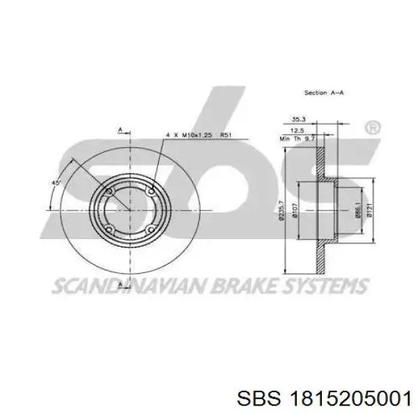 Freno de disco delantero Chevrolet Spark (Matiz) M200, M250