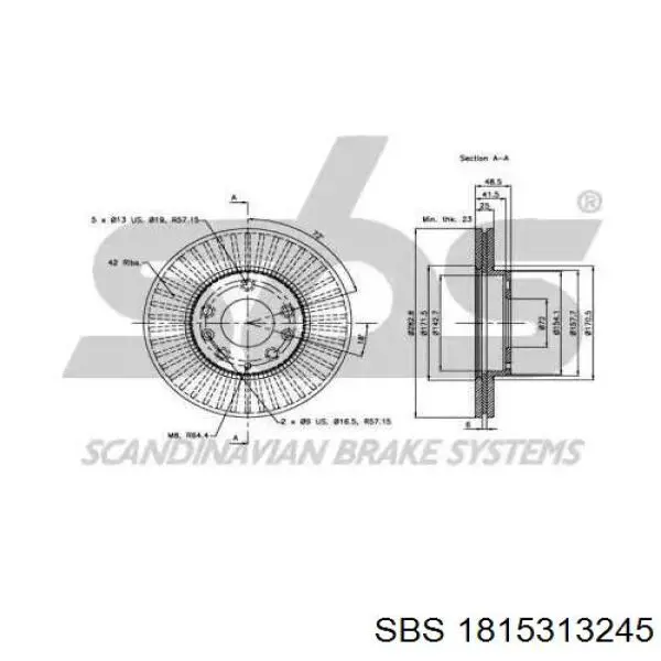 Freno de disco delantero Mazda 6 GY