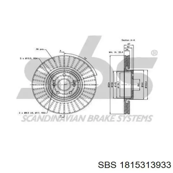 Freno de disco delantero Renault Espace 4 JK0